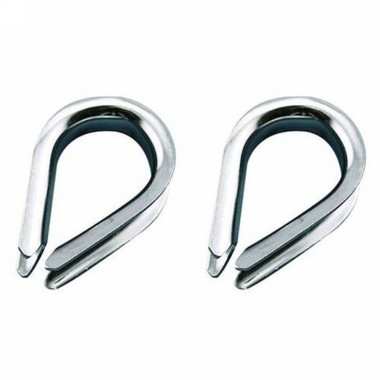 Proboat Stainless Steel Thimbles 6mm - Pack 2