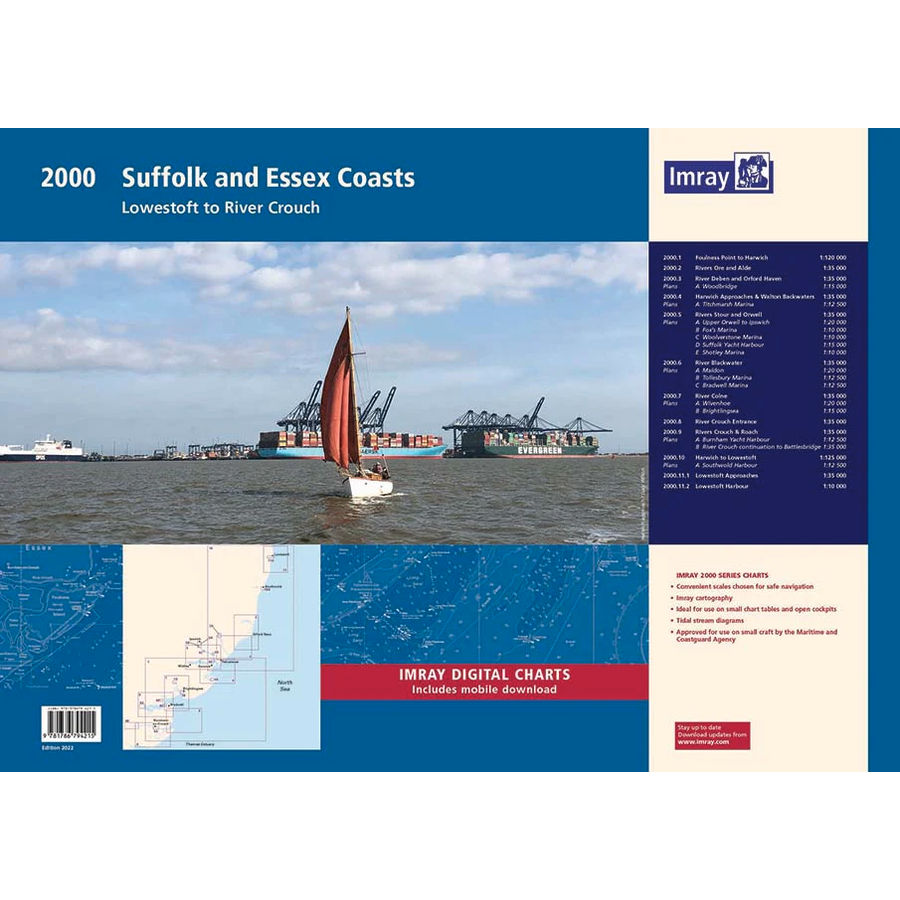 Imray 2000 Series Chart Pack - Suffolk and Essex Coasts 2000