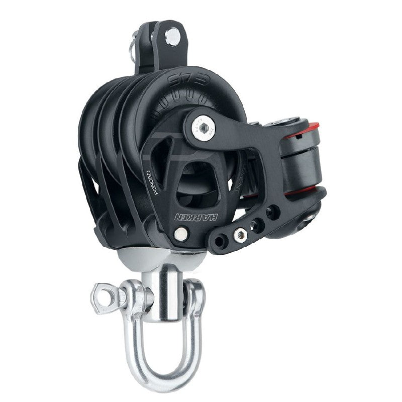 Harken 45 mm Aluminum Element Block - Triple Swivel w/150 Cam 6243
