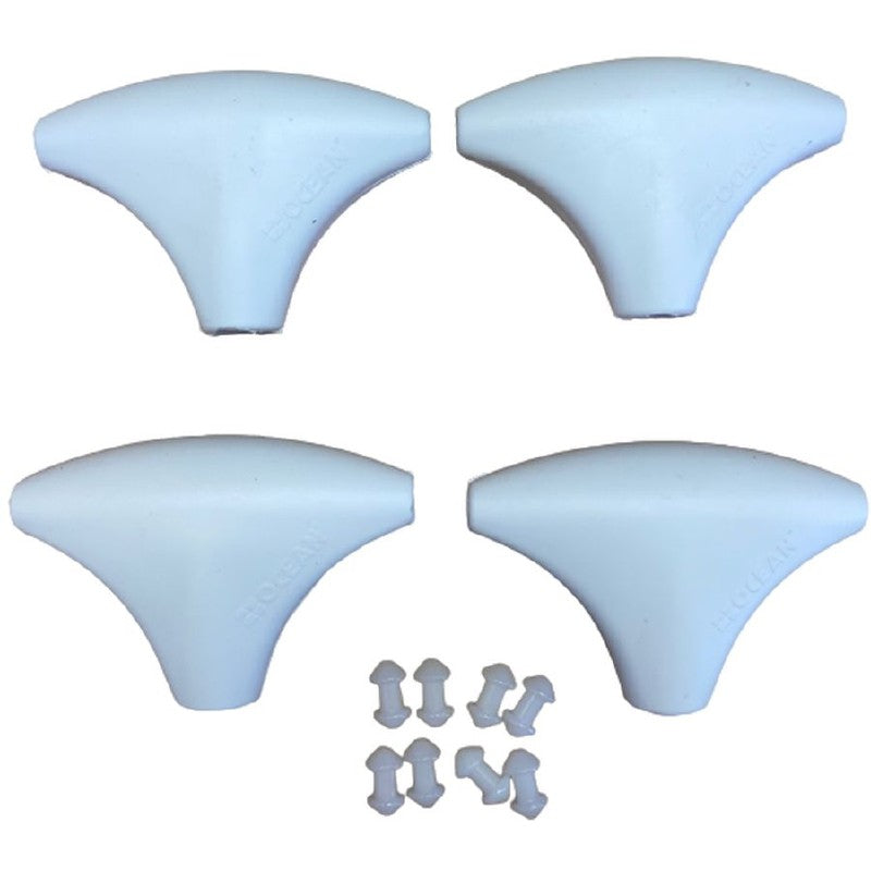 Ocean Clip On Stanchion Covers White 10 x 7cm - Pack of 4