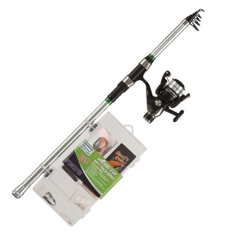 catch more fish fishing pole Shakespeare Catch More Fish 2 Telescopic 0.7/2.1oz, 8ft Spin Rod Combo