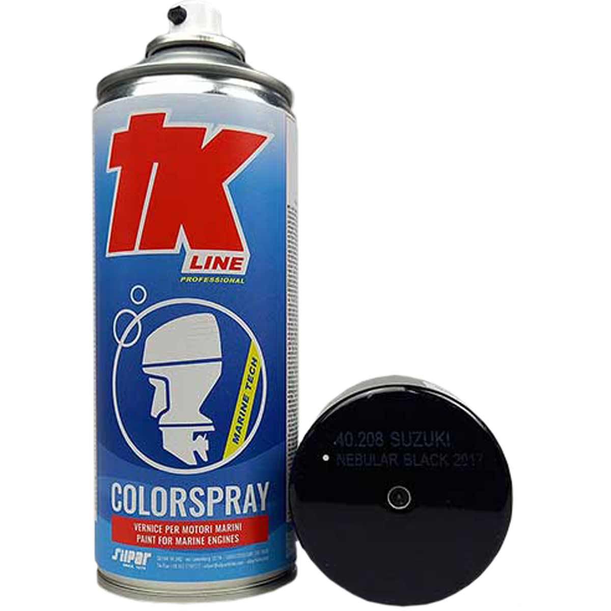 Silpar TK Marine Engine Spray Paint - Suzuki Nebular Black 2017 400ml
