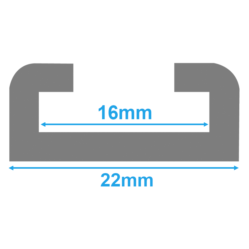 Allen Brothers Alloy Track Undrilled 260mm AL-0026-260