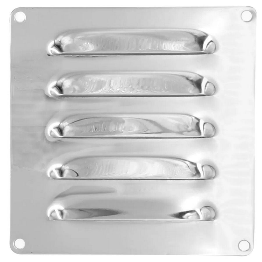 Waveline Louvered Vent Stainless Steel 120x120mm