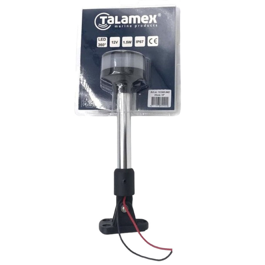 Talamex LED Navigation Light White 360° Foldable 23cm