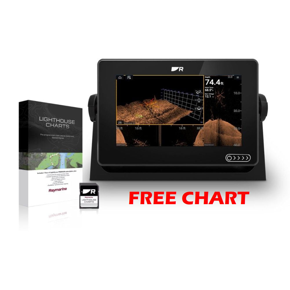 Raymarine Axiom+7 RV Display and LightHouse Chart Package Deal