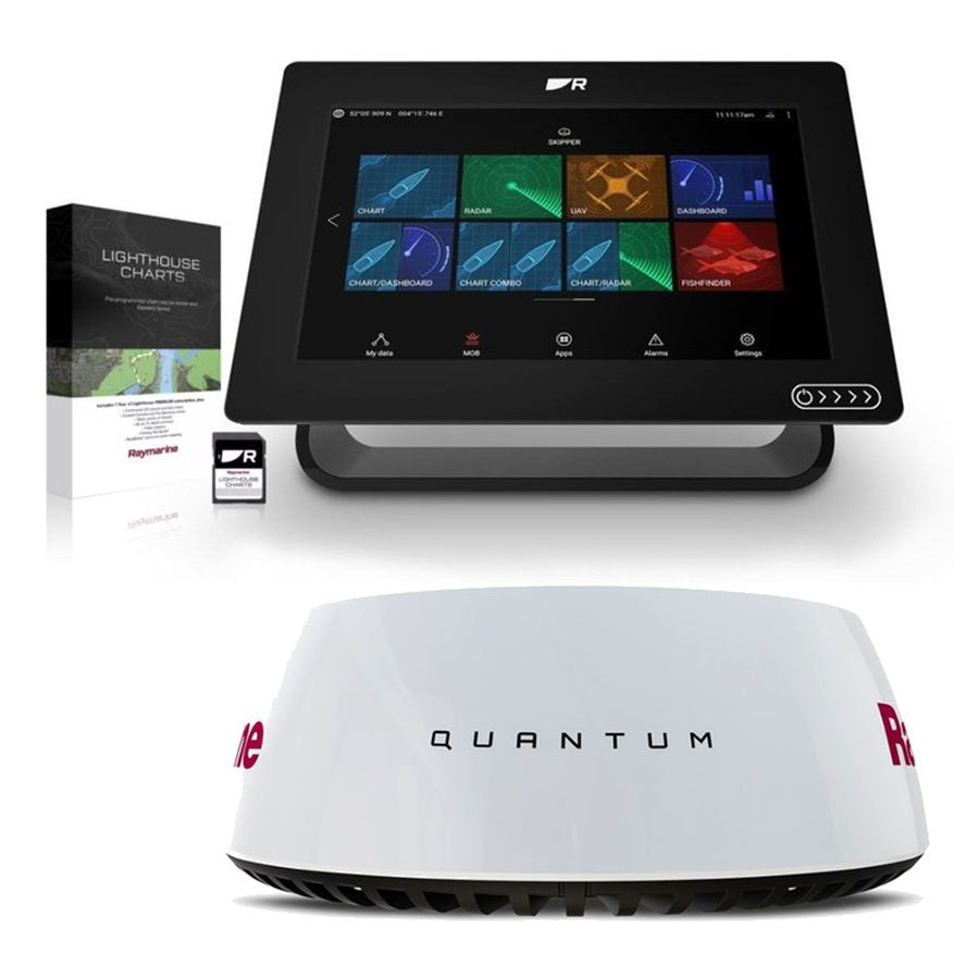 Raymarine Axiom+9 with Chart and Quantum Q24C Radar Package Deal