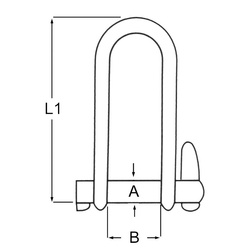 Proboat Round Key Pin Stainless Steel Shackle 5mm
