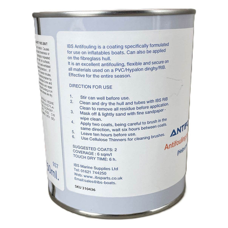 IBS Inflatable Antifouling suitable for both PVC and Hypalon Material - Black 750ml