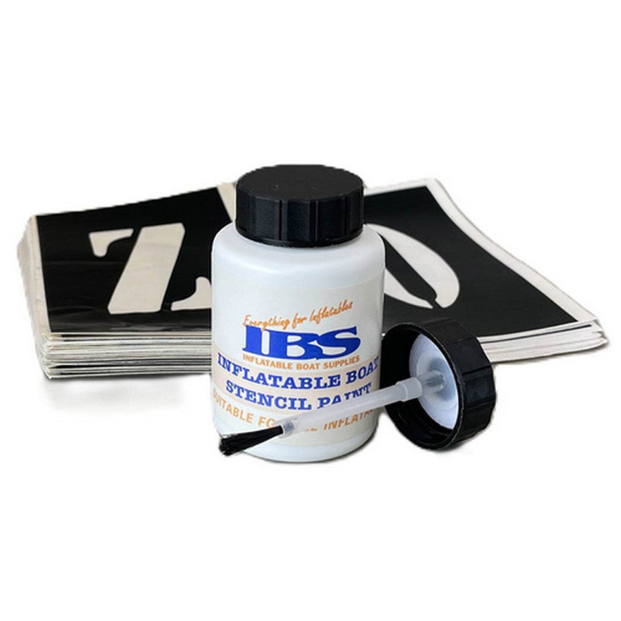 IBS Inflatable Boat Stencil Kit PVC Black
