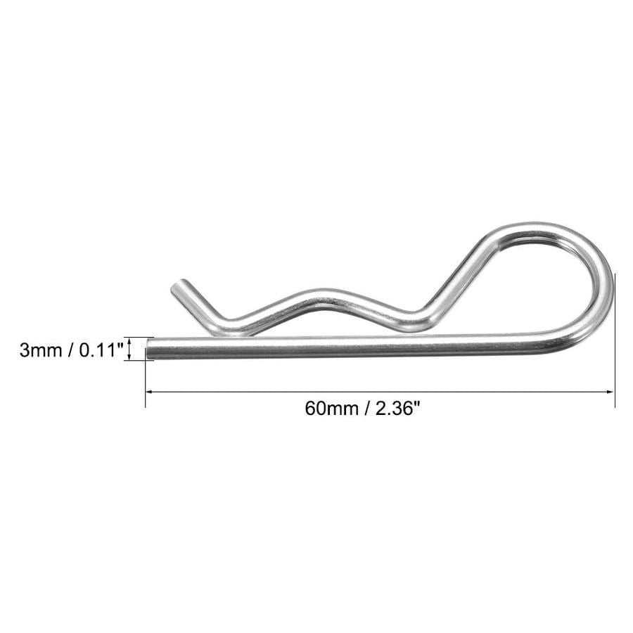 TSL Trolley R Clip Retaining Pin 60mm