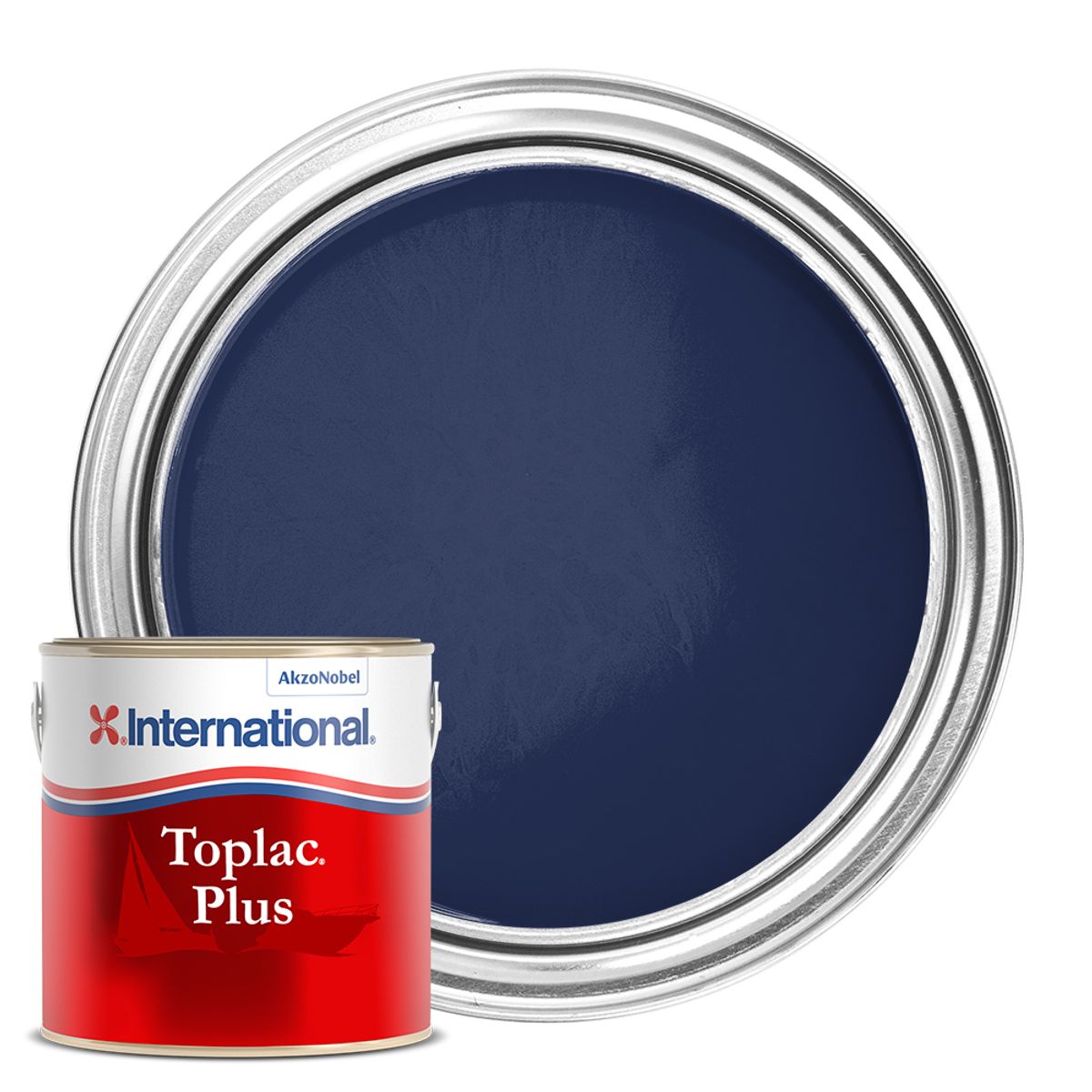 International Toplac Plus High Gloss Paint Flag Blue 750ml