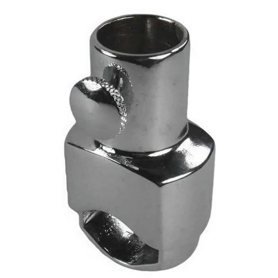 Osculati Chromed Brass Pushpit Rail Flag Pole Socket with Clamp 20mm