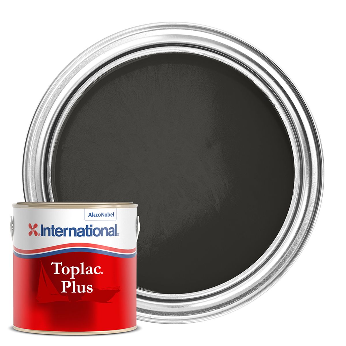 International Toplac Plus High Gloss Paint Jet Black 750ml