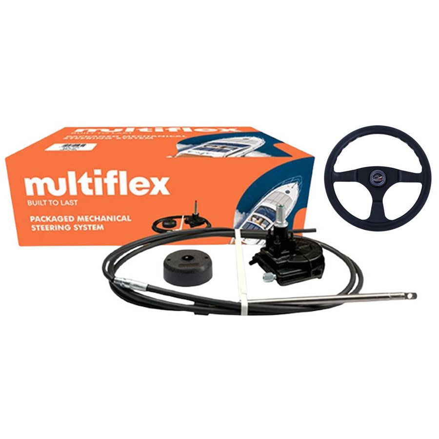 Multiflex SC-18 Steering Kit Includes Steering Wheel - 14ft