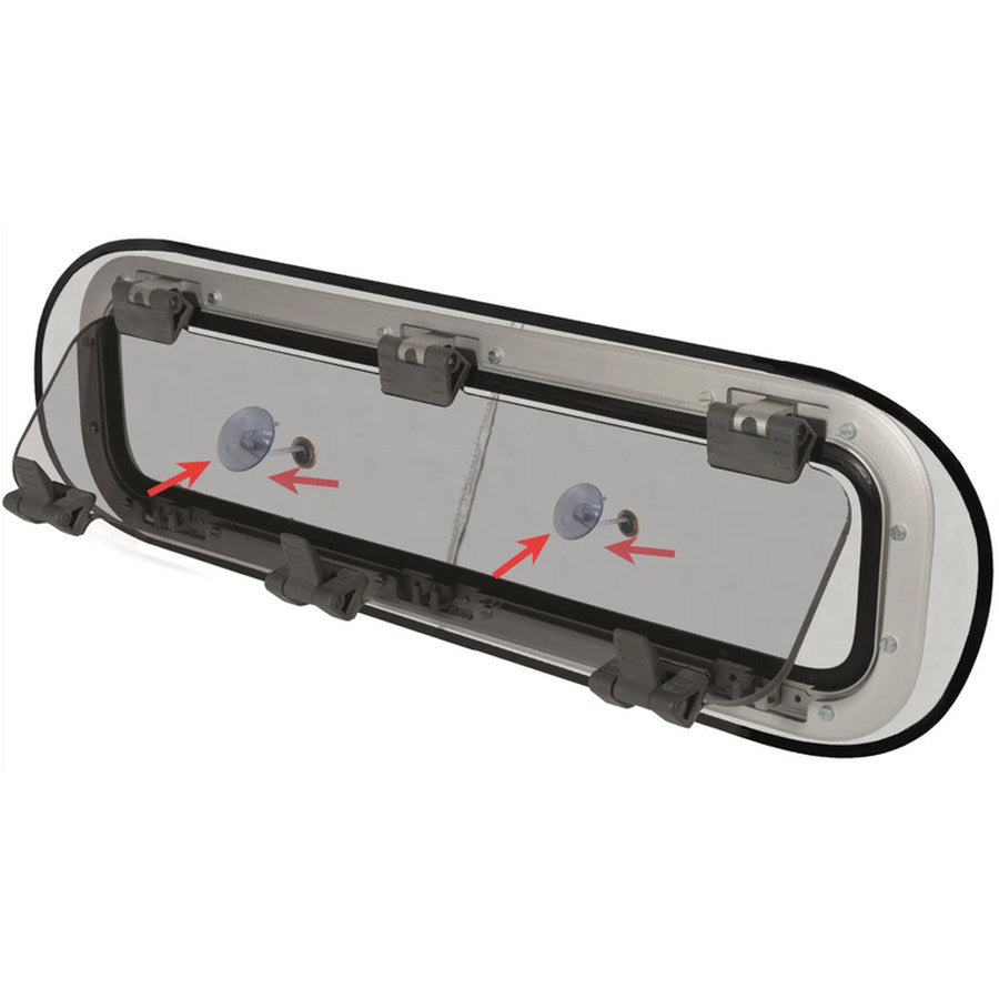 Waterline Design Blind with ventilation Port Hole Large 300 x 700mm - 1335