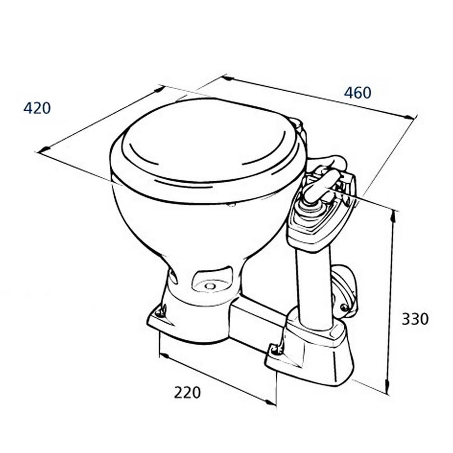 RM69 Sealock Toilet - ABS Plastic Seat 011