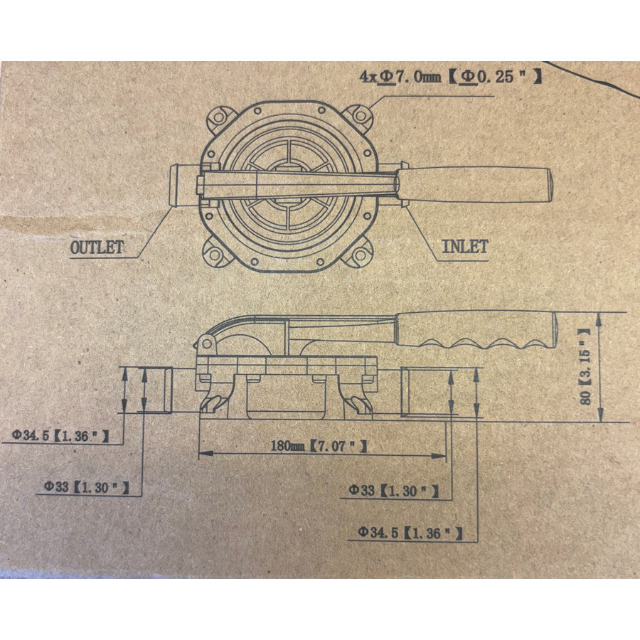 Seaflo Manual Diaphragm Bilge Pump