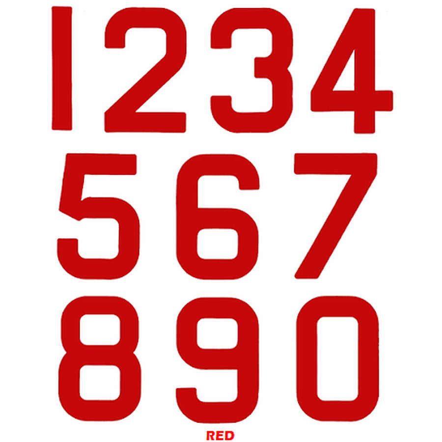 Bainbridge Sail Numbers Red 300mm