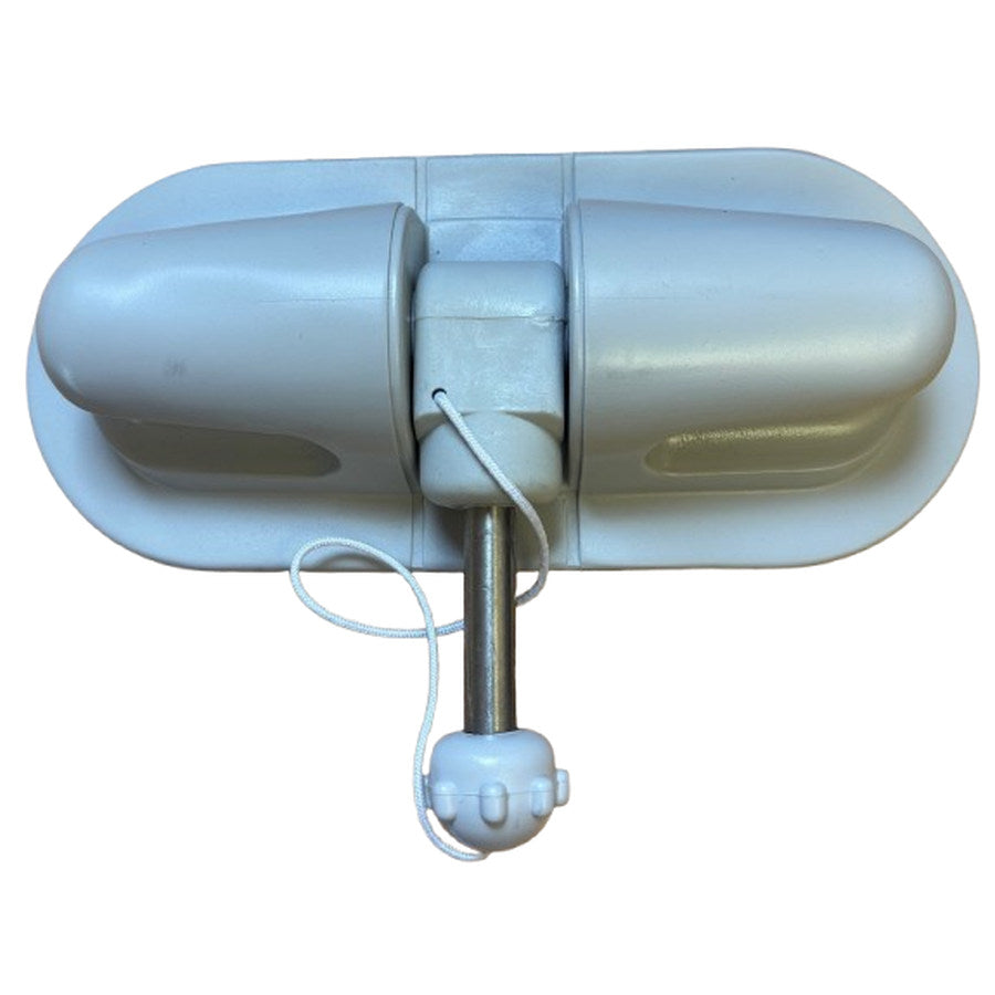Aquafax PVC Rowlock Assembly with Metal Pin Grey