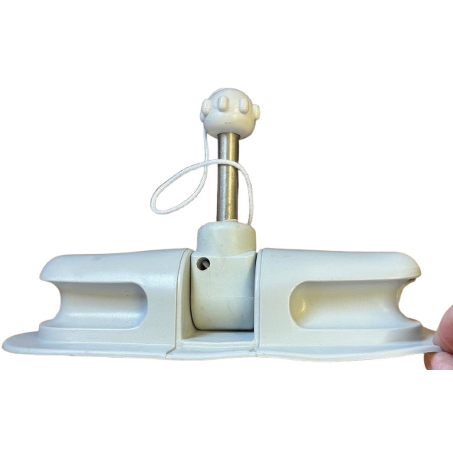 Aquafax PVC Rowlock Assembly with Metal Pin Grey
