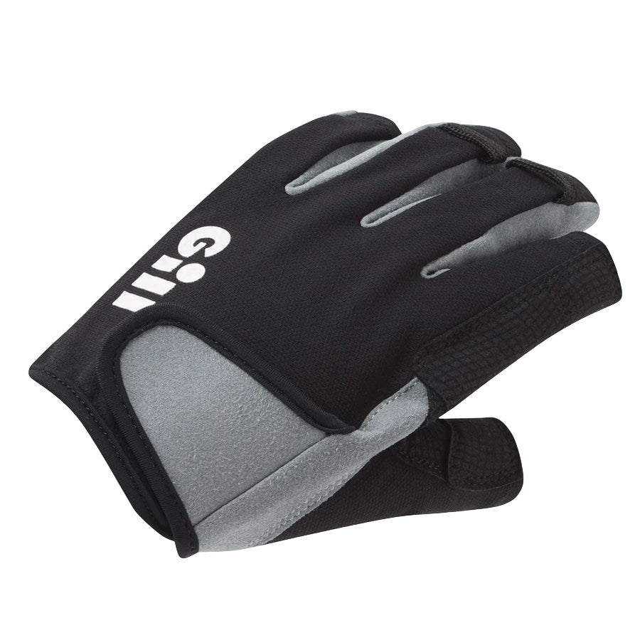 Gill Deckhand Short-Finger Sailing Gloves - Black