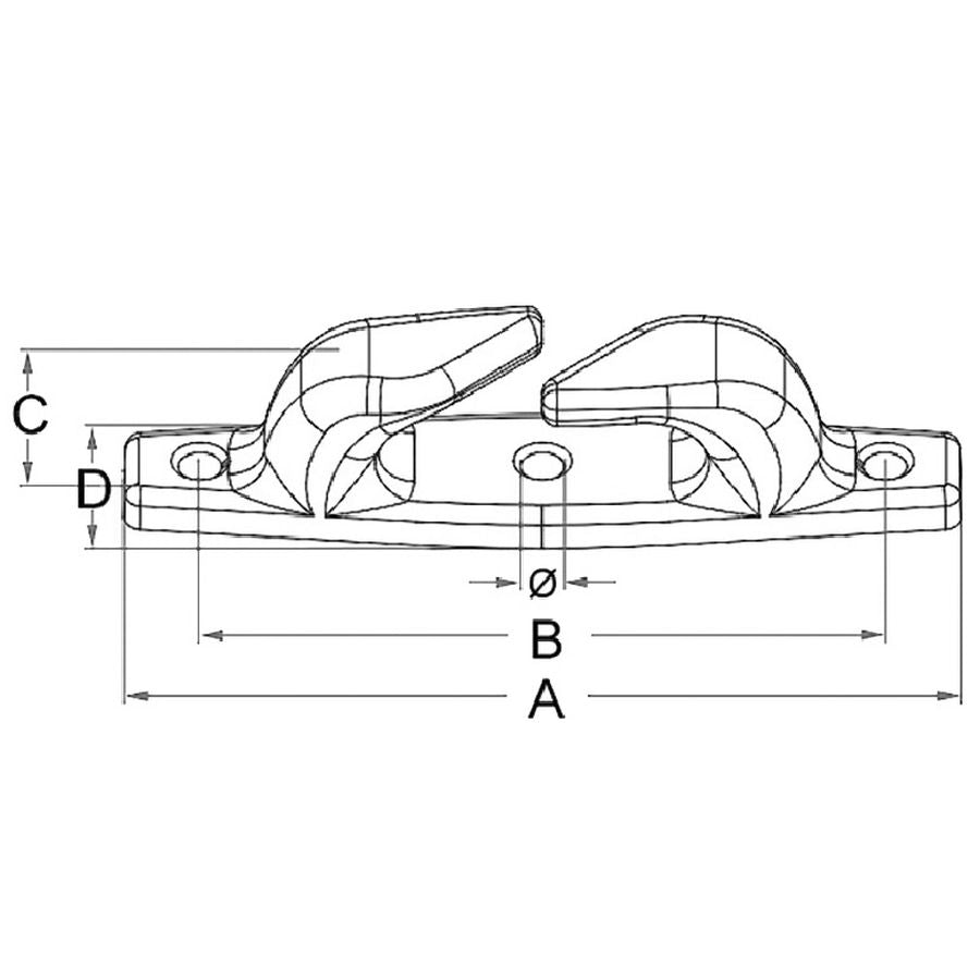 Proboat Stainless Steel Deck Fairlead Right 116mm ED-101423-R