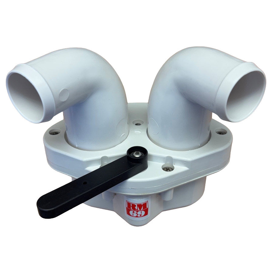 RM69 Toilet 2 Way Diverter Split Valve 90 Degee Elbows - 802
