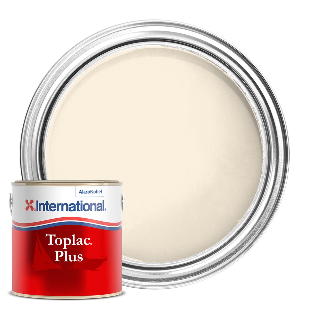 International Toplac Plus High Gloss Paint Ivory 750ml