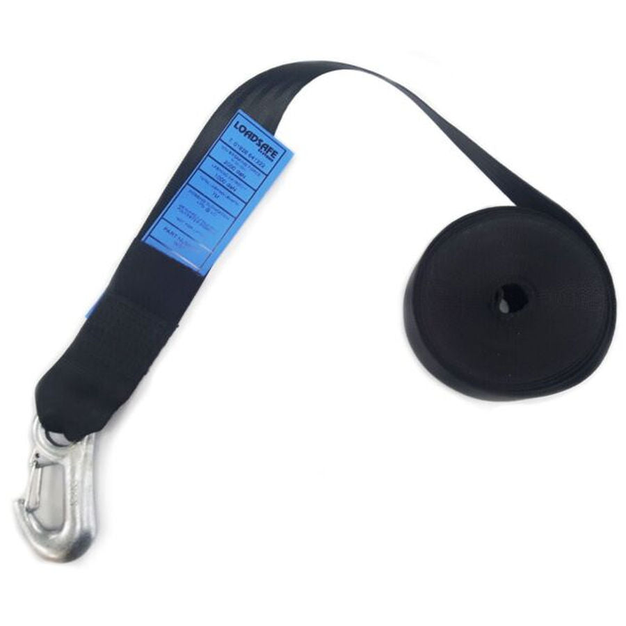 Waveline Trailer Winch Strap and Hook 7M