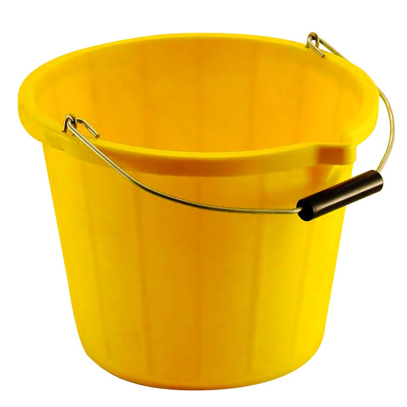 Blue Gee Yellow Plastic Bucket 13 Litres