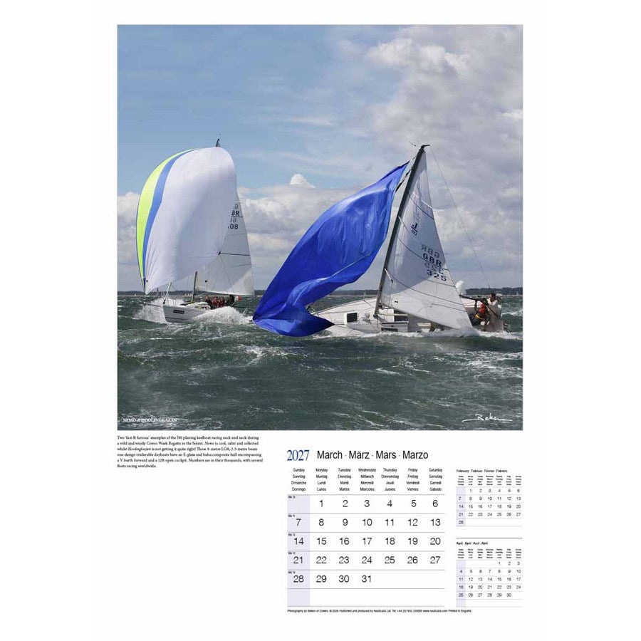 Beken of Cowes 2027 Yachting Calendar A2 Size