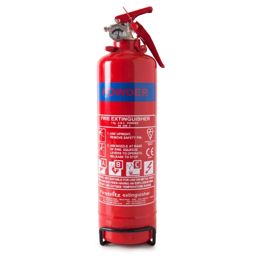 Fireblitz 1kg ABC Dry Powder Fire Extinguisher 8A/34BC EN3