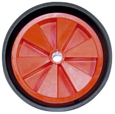Maypole Red Plastic Trolley Wheel 255mm Extra Wide