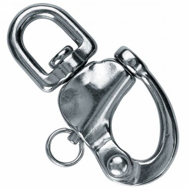 Proboat Stainless Steel Snap Shackle With Swivel Eye 70mm