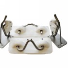 IBS Easy Lift Snap Davit Kit for PVC Transom Mount White Pads