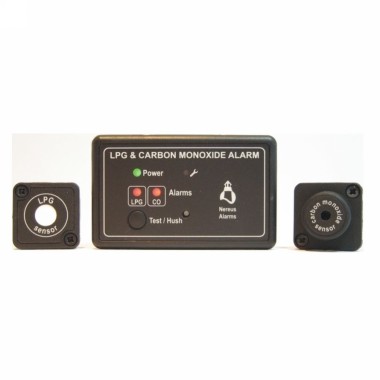 Nereus WG200-LC LPG Gas and Carbon Monoxide Alarm - 1 LPG and 1 CM Sensor