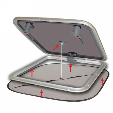 Waterline Design Blind with ventilation for hatches - Large 1315
