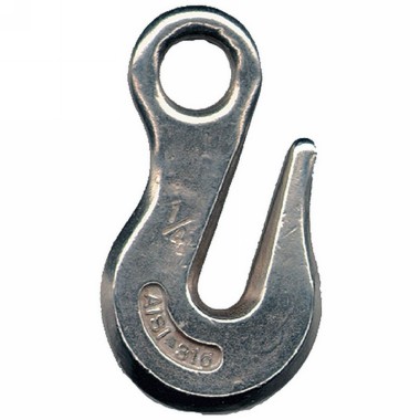 Proboat Stainless Steel Chain Grab Hook with Eye 8mm
