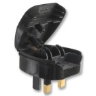TSL Europe Plug Socket to UK Plug Pins Travel Adapter 3 amps Fused