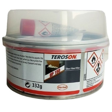 Teroson UP 150 Glass Fibre Filler Plastic Padding 332g Tin
