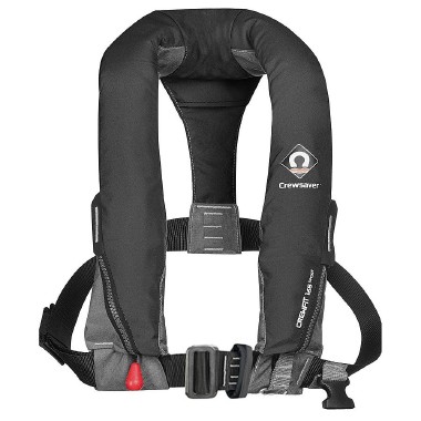 Crewsaver Crewfit 165N Sport Automatic with Harness Lifejacket - Black 9715BLA
