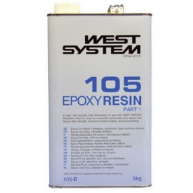 West System Epoxy 105B Resin Only 5.0kg