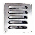 Waveline Louvered Vent Stainless Steel 120x120mm