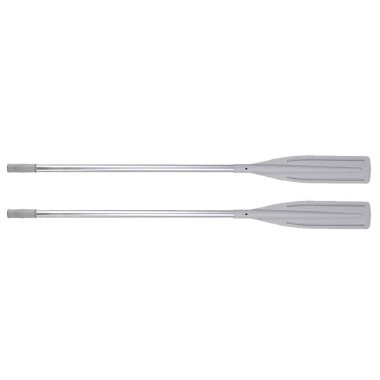 IBS Aluminium Inflatable Boat Oars 160cm Removable Paddle Grey - Pair
