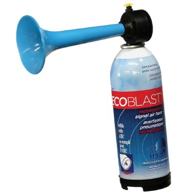 Ecoblast Rechargeable Fog Horn And Pump 110db Sound Signal 60 Blasts Per Charge