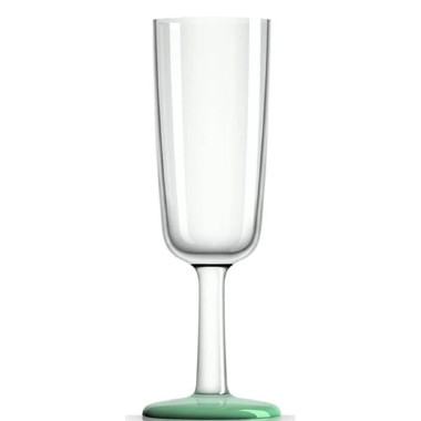 Palm Marc Newson Design Champagne Flute - Unbreakable Green Glow-in-the-dark