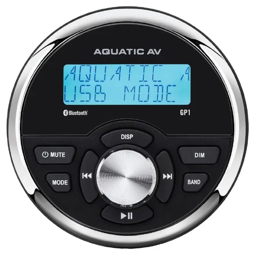 Aquatic AV GP1 Gauge Stereo with Bluetooth, USB, MP3, AUX, and AM/FM Radio