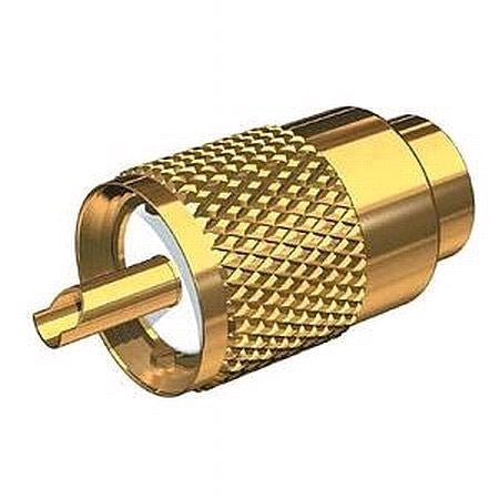 Shakespeare PL 259 Connector Plug for RG58 - Gold Plated