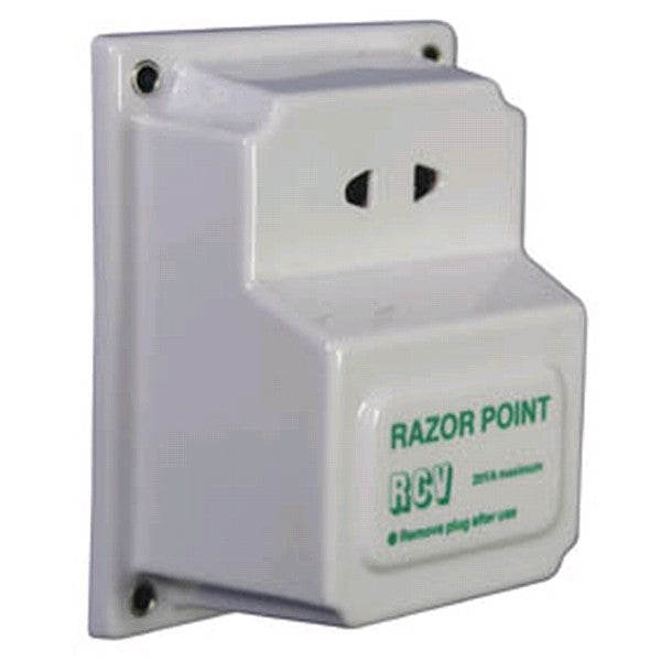 Aquafax Shaver Razor Point Socket 12v to 240V